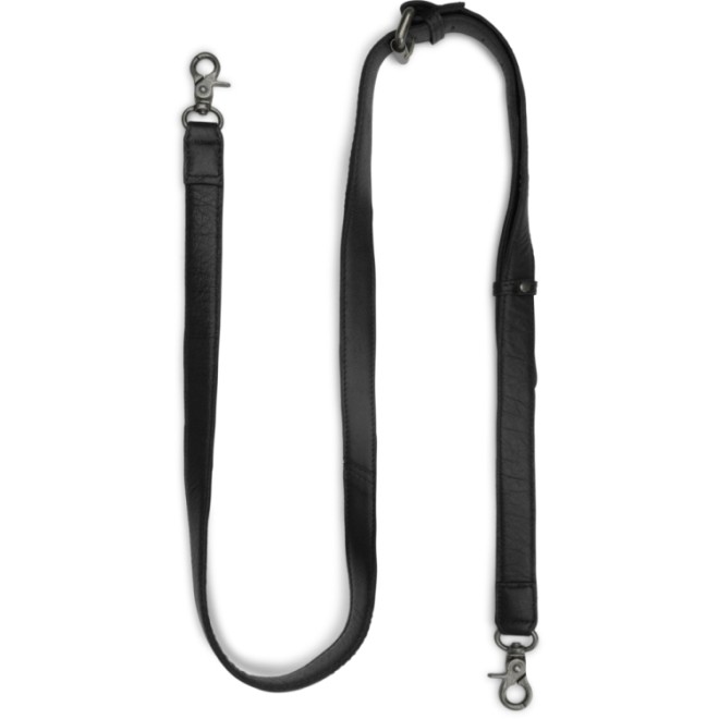 muud Leder-Schulterriemen Caia 127-150cm x 2cm Black