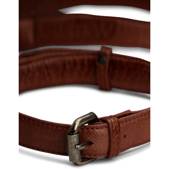 muud Leder-Schulterriemen Caia 127-150cm x 2cm Rich Brown