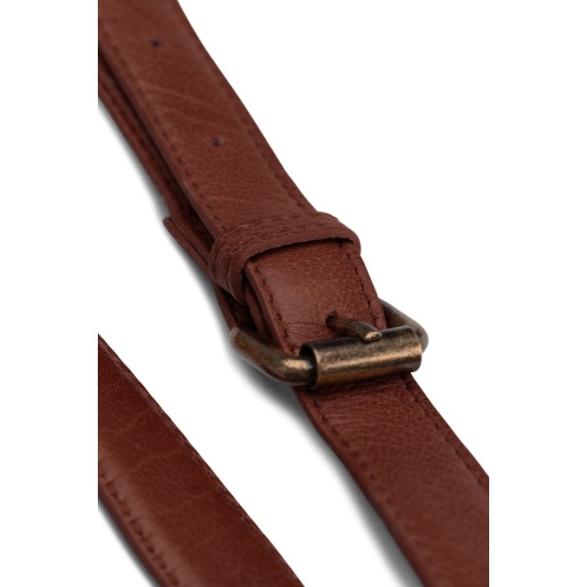 muud Leder-Schulterriemen Caia 127-150cm x 2cm Rich Brown