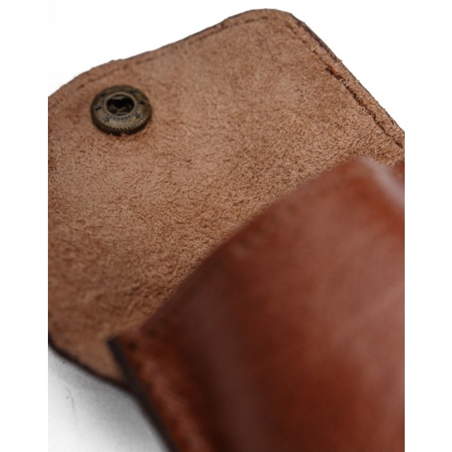 Echtlederetui Bergen 9,5x8 cm Rich Brown