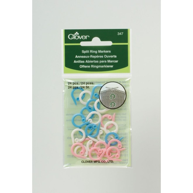 Ringmarkierer pink/weiß/blau 24 St