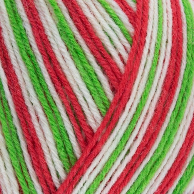 Signature 4Ply - Christmas col. 989 candy cane ca. 400 m 100 g