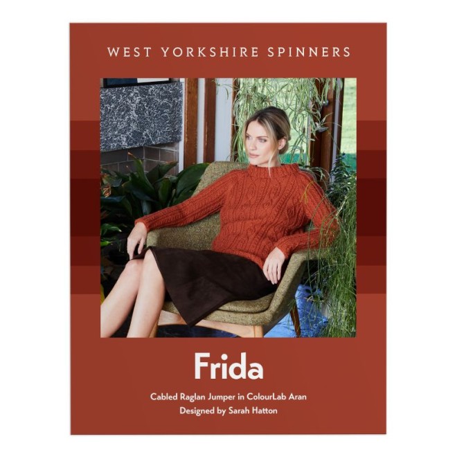 Einzelanleitung ColourLab Aran - Frida Cabled Jumper - Englisch