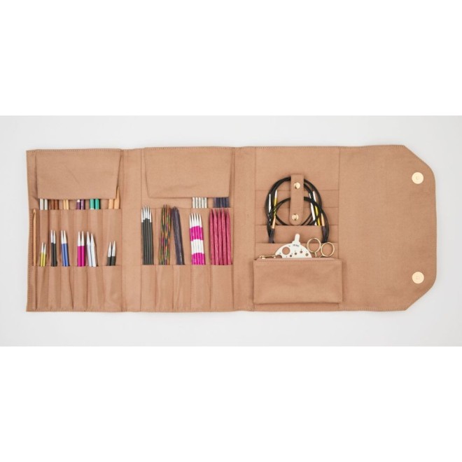 KnitPro Organizer-Nadeltasche für Strick-, Näh- und Sticknadeln, farbig, 25x18x2 cm