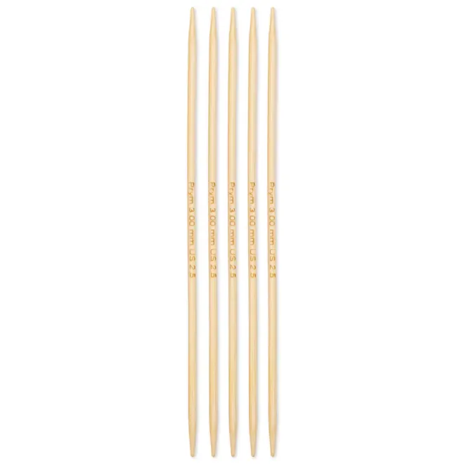 Prym Strumpfstricknadeln Bambus 15/20 cm