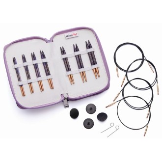 KnitPro Nadelset Cubics Deluxe auswechselbare Nadelspitzen 4,0 - 8,0 mm