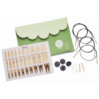 KnitPro Deluxe Bamboo Nadelspitzen Set 3,0–10 mm