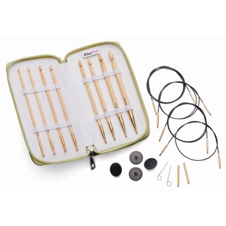 KnitPro Deluxe BAMBOO Tunesisches Häkelnadelset