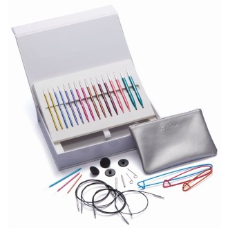 Nadelset auswechselbare Nadelspitzen ZING Alu Melodies of Joy, 8 Paar 3,5 - 8,0 mm