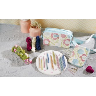 KnitPro Geschenk-Set Sweet Affair Pastell Nadelset Aluminium – austauschbare Rundstricknadeln
