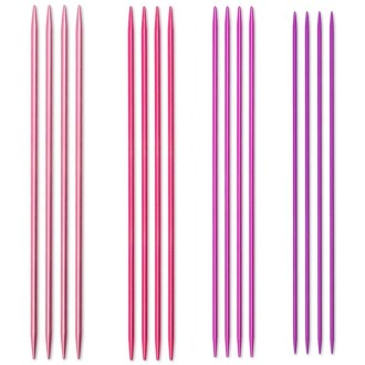 Prym Strumpfstricknadeln Set Aluminium 2,5–4,0 mm 20 cm farbig
