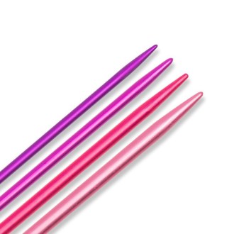 Prym Strumpfstricknadeln Set Aluminium 2,5–4,0 mm 20 cm farbig