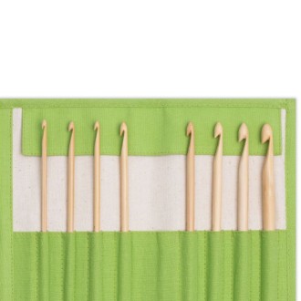 Woll-Häkelnadel BAMBUS Set 3,5 - 8 mm