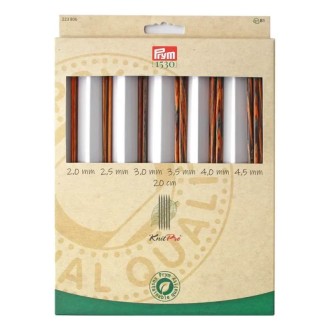 Prym Strumpfstricknadel-Set Natural 20 cm 2,00–4,50 mm