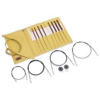 Prym Tunesische Häkelnadeln Set Senf 3,5-8,0 mm