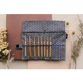 SEEKNIT Koshitsu Häkelnadel mit Bambusspitze Set 2,00 - 6,00 mm 13cm Blue