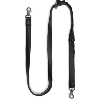 muud Leder-Schulterriemen Caia 127-150cm x 2cm Black