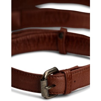muud Leder-Schulterriemen Caia 127-150cm x 2cm Rich Brown