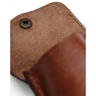 Echtlederetui Bergen 9,5x8 cm Rich Brown