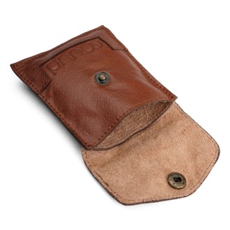 Echtlederetui Bergen 9,5x8 cm Rich Brown
