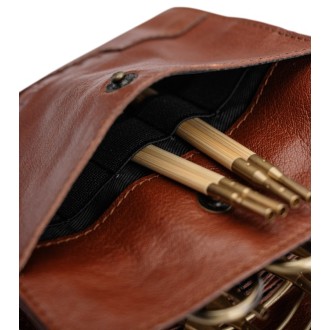 muud Leder-Etui Betina 18x13 cm Rich Brown