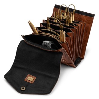 muud Leder-Etui Betina 18x13 cm Rich Brown