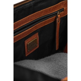 muud Cleo XL Projekttasche Leder Cleo XL 24x23 cm Rich Brown