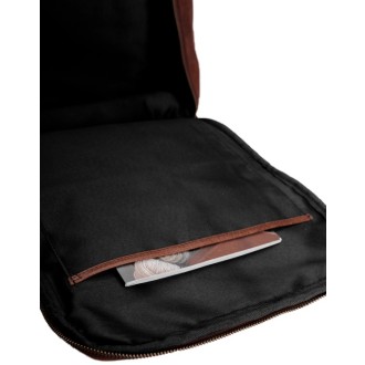 muud Leder-Stricktasche Geogina 40x30x12 cm Rich Brown
