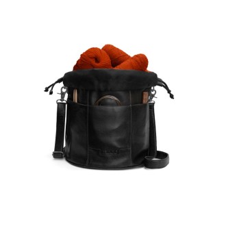 muud Leder-Projekttasche Ingrid 17x24 cm black