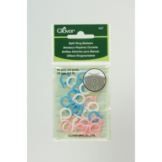 Ringmarkierer pink/weiß/blau 24 St