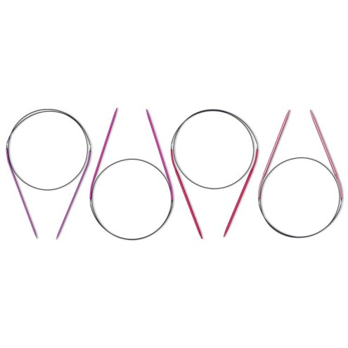 Rundstricknadel Set 2,50 - 4,00 mm 80 cm farbig Aluminium