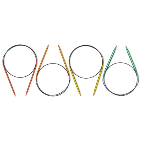 Rundstricknadel Set 4,50 - 7,00 mm 80 cm farbig Aluminium