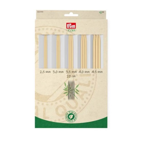 Set Strumpfstricknadel 2,50, 3,00, 3,50, 4,00, 4,50 mm 20 cm