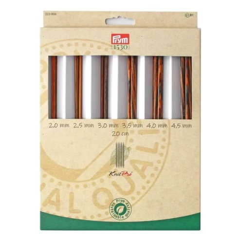 Prym Strumpfstricknadel-Set Natural 20 cm 2,00–4,50 mm