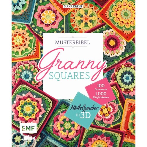 Musterbibel Granny Squares: Häkelzauber in 3D-Optik 1 St.