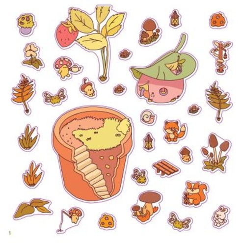 Cozy Sticker Worlds - Whimsy Wonders 1 St.