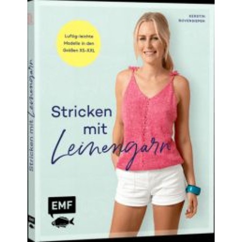 Stricken mit Leinengarn