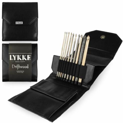 Lykke DRIFTWOOD Häkelnadelset SCHWARZ 3,50 mm-9,00 mm 15 cm