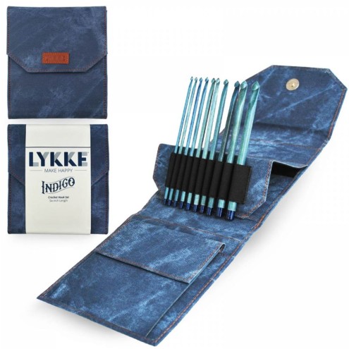 LYKKE Häkelnadelset Indigo 3,50 mm-9,00 mm 15 cm