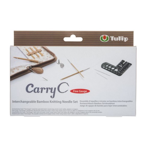 Tulip CarryC Fine Gauge Set austauschbare Bambus Rundstricknadel 2,00 - 3,00 mm