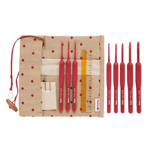ETIMO Red Häkelnadel Set mit Softgriff 1,80 - 5,00 mm