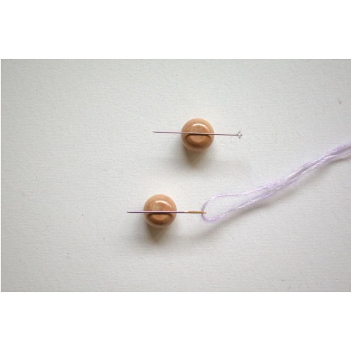 Magnetischer Nadelbehälter Holzkugel