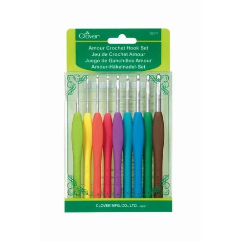 Clover Amour Häkelnadel-Set 2,25–6,0 mm