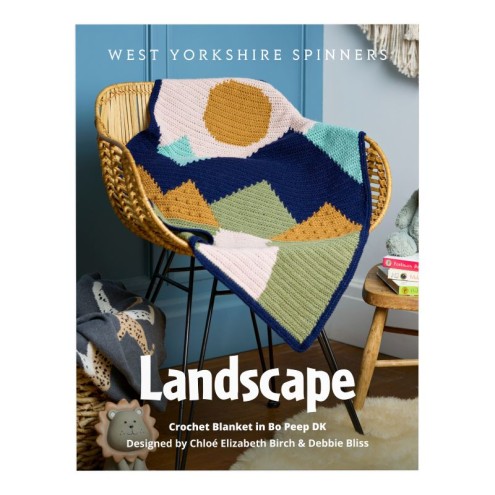 Einzelanleitung Bo Peep - Landscape Crochet Blanket - Englisch