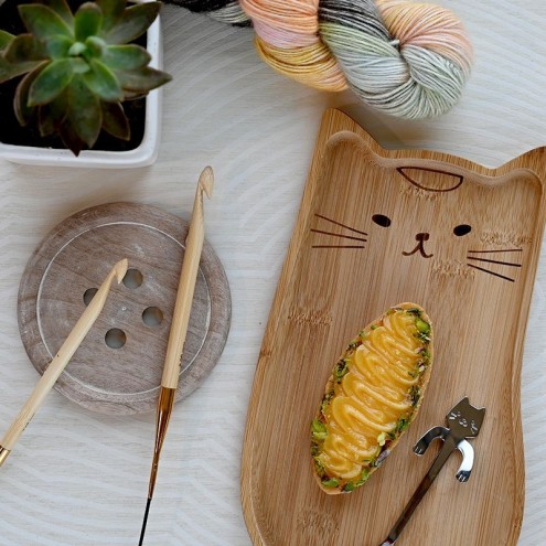 Tunesische H?kelnadel austauschbar Bamboo