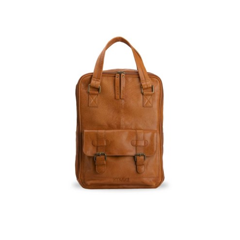 muud Leder-Stricktasche Geogina