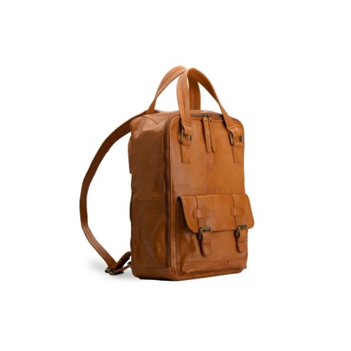 muud Leder-Stricktasche Geogina