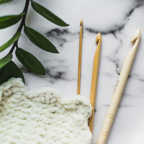 KnitPro BAMBOO Einzelhäkelnadel
