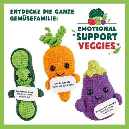 Emotional Support Veggies Häkelset